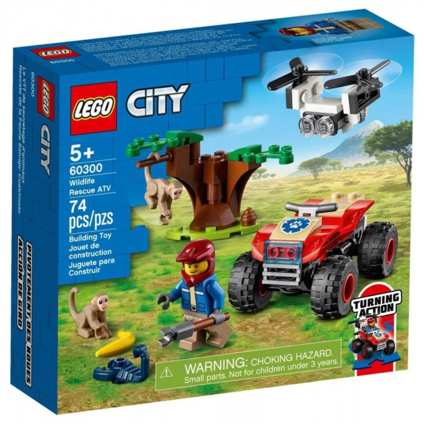 Lego® city 60300 záchranářská čtyřkolka do divočiny