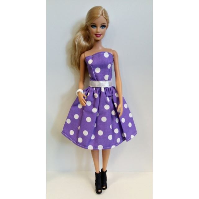 Barbie Retro šaty fialové