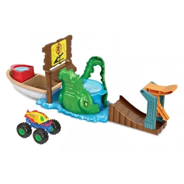 Hot Wheels® Monster Trucks Color Shifters Zúrivý krokodíl, Mattel HGV14