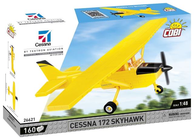 Cobi 26621 Cessna 172 Skyhawk žltá, 1:48