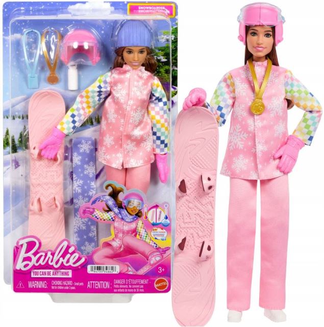 Mattel Barbie® Bábika v povolaní SNOWBOARDISTKA, JKF78