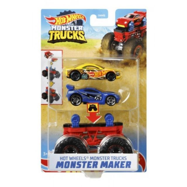 Hot Wheels® Monster Trucks Stvořitel Red, Mattel GWW14