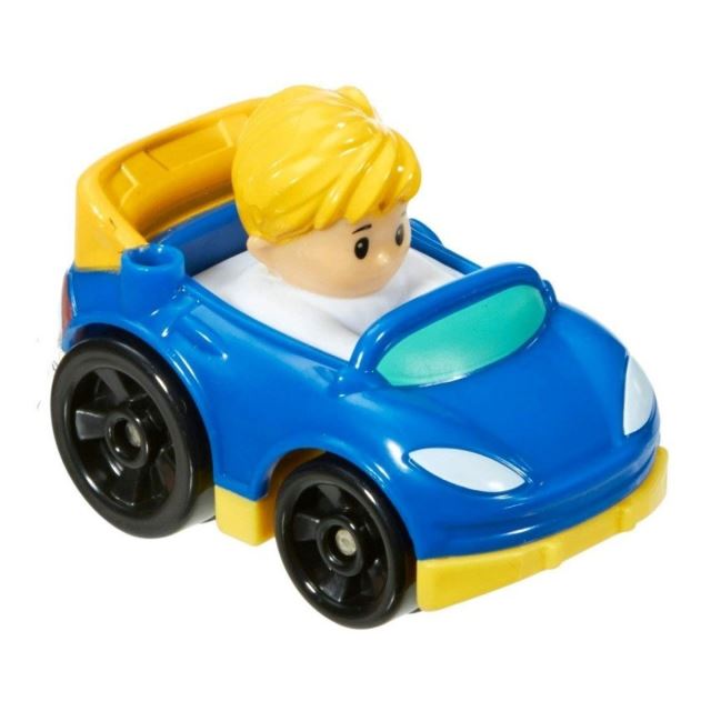 Little People mini autíčko Závodník modrý, Fisher Price DRG96