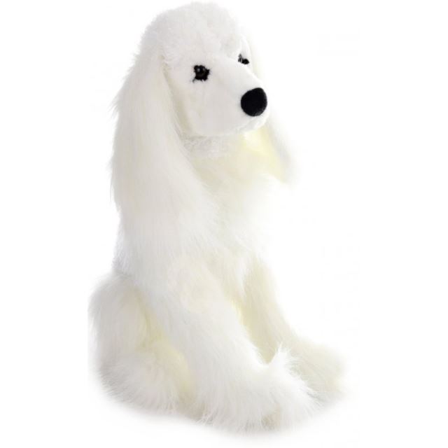Plyšový pes Kokršpaněl bílý 53cm