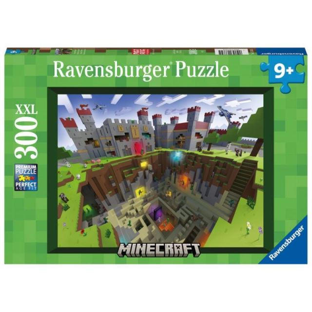Ravensburger 13334 Puzzle Minecraft 300 dielikov XXL