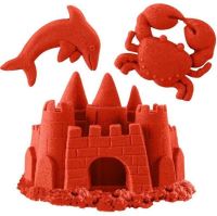 Kinetic Sand Neónová farba piesku červená 227g (1)