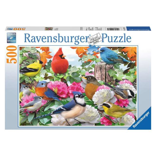 Ravensburger 00147 Puzzle Ptáci na zahradě 500 dílků