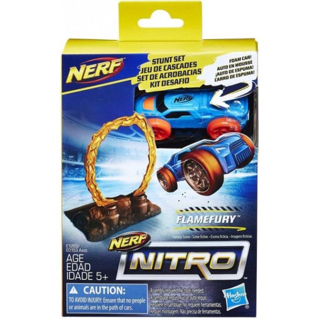 Hasbro NERF Nitro náhradní autíčko a překážka Flamefury