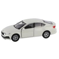 Kovový model 1:34 Škoda Octavia voľný chod biela