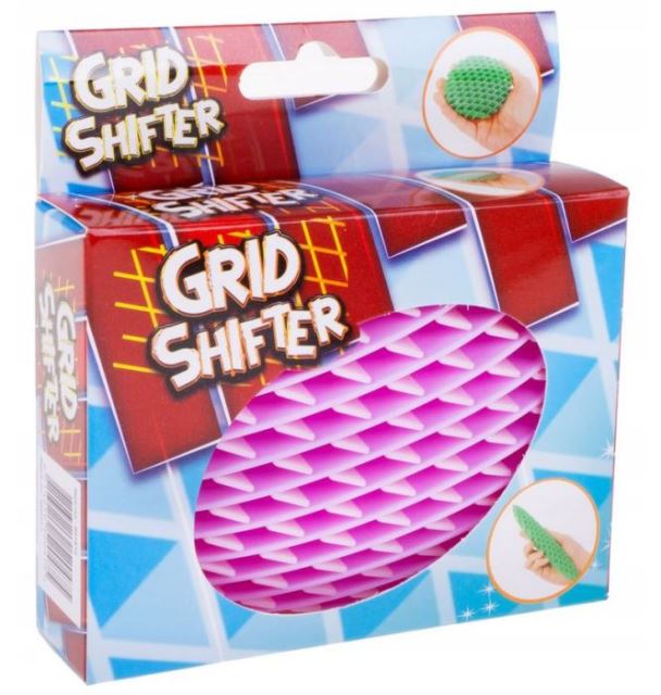 GRID SHIFTER 3D Senzorická antistresová mriežka fialovo-ružová