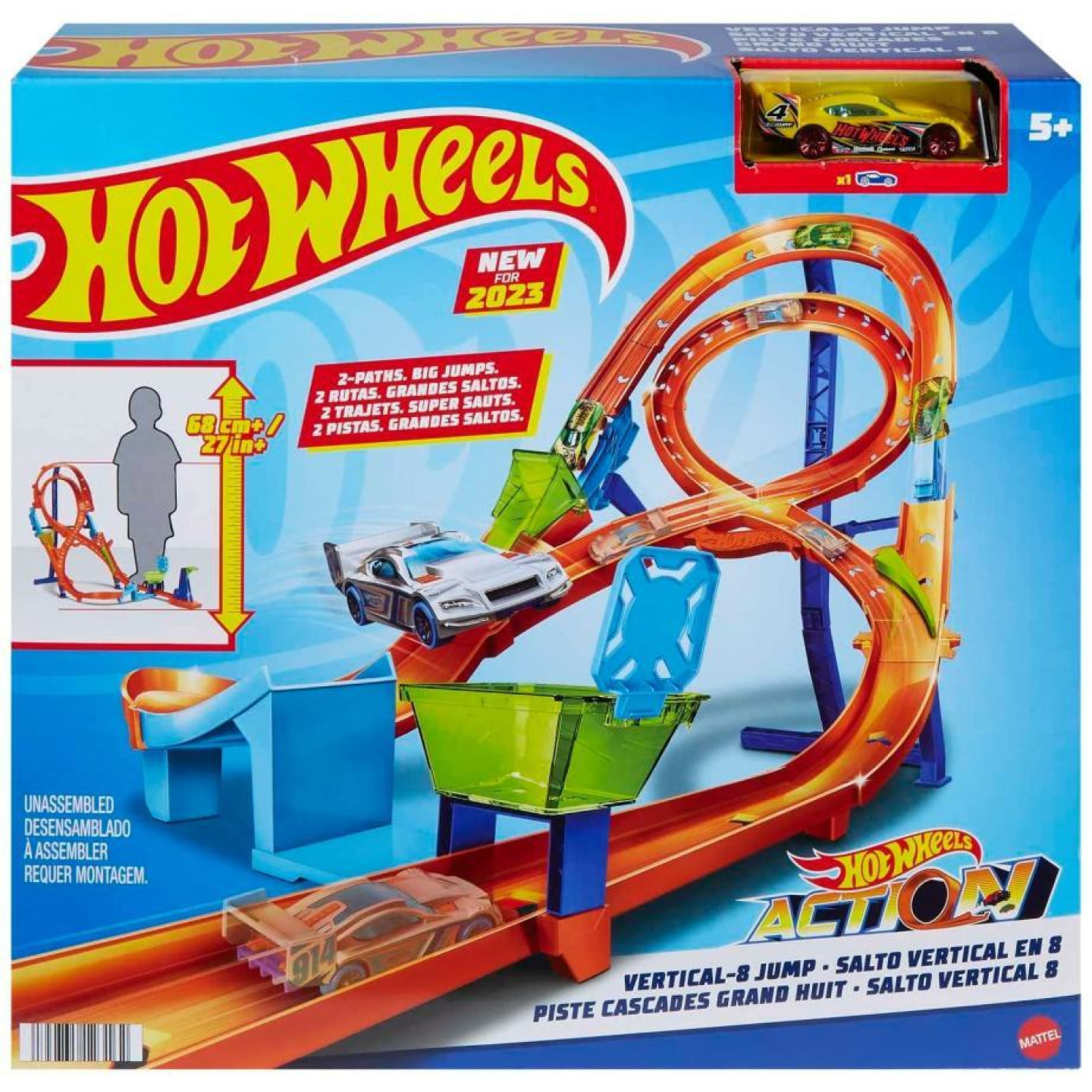 Mattel hot wheels® vertikální osmičková dráha, mattel hmb15