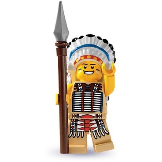 LEGO 8803 Minifigurka Náčelník Indiánů