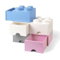 LEGO Úložný box 250x502x181 se šuplíky světle růžový (3)