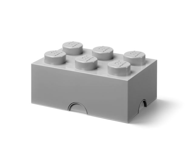 LEGO® Úložný box 375x250x180 šedý