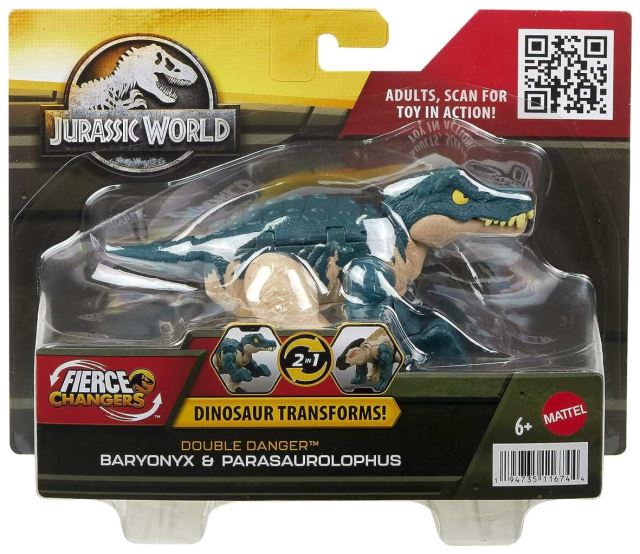 Mattel Jurský svet Dinosaurus s transformáciou BARYONYX a PARASAUROLOPHUS, HLP09