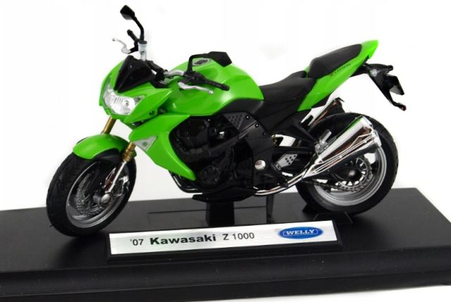 Kovový model motorky '07 Kawasaki Z 1000 1:18