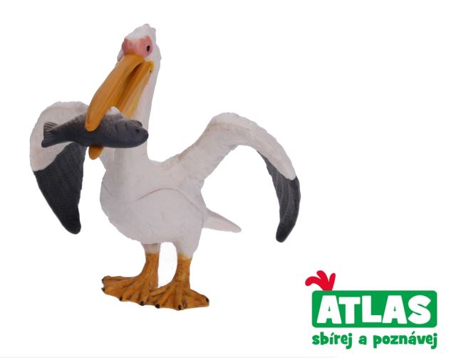 Figurka pelikána je inspirována skutečným ptákem, který je známý svým dlouhým zobákem s charakteristickým hrdelním vakem.