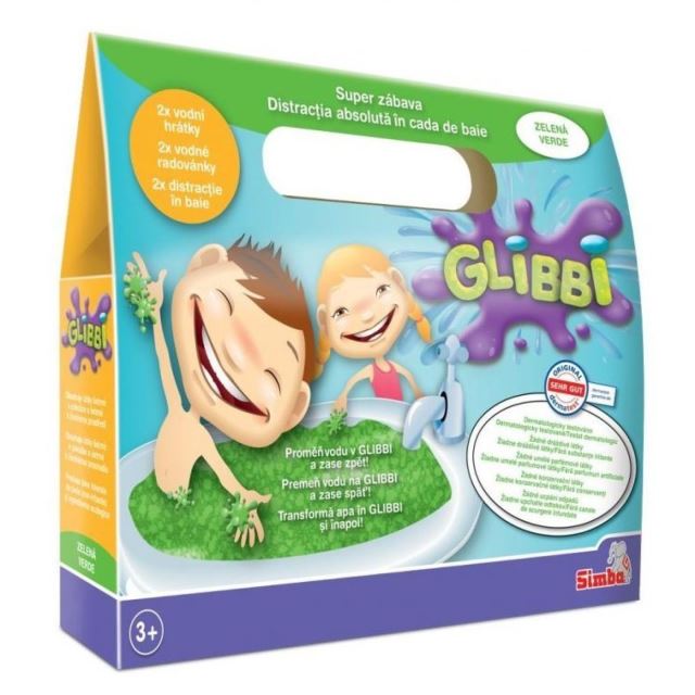 Glibbi, zábavné koupání - zelená