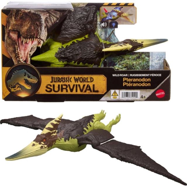 Mattel Jurský svet: Dinosaurus s divokým revom PTERANODON, JKL78