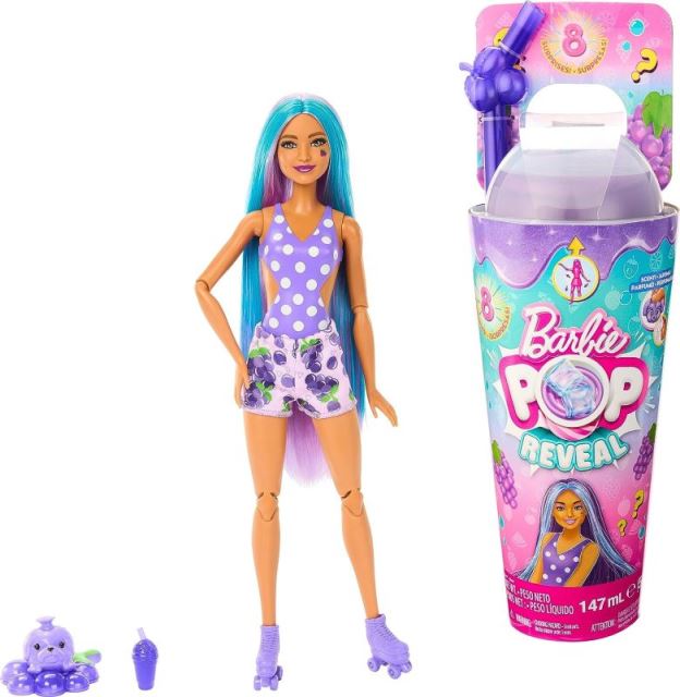Mattel Barbie® Pop Reveal™ Šťavnaté ovocie - Hroznový koktail