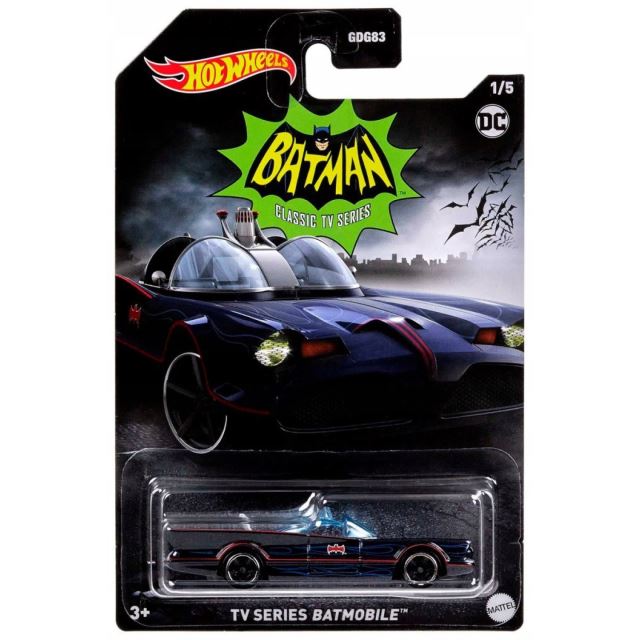 Hot Wheels® TV Series Batmobile™ modrý angličák 1:64 HLK44