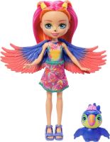 ENCHANTIMALS Sunshine Beach bábika Trippi Toucan a Canopy, Mattel HRX83 (1)