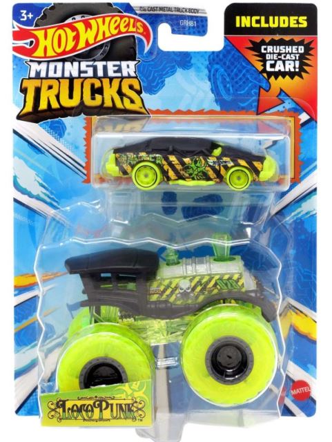 Hot Wheels® Monster Trucks s angličákem LOCO PUNK, Mattel HKM08