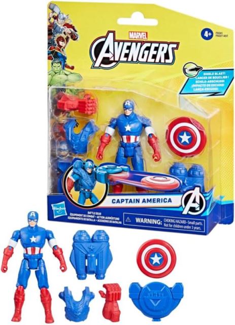 Hasbro Marvel Avengers Battle gear Kapitán Amerika 10 cm