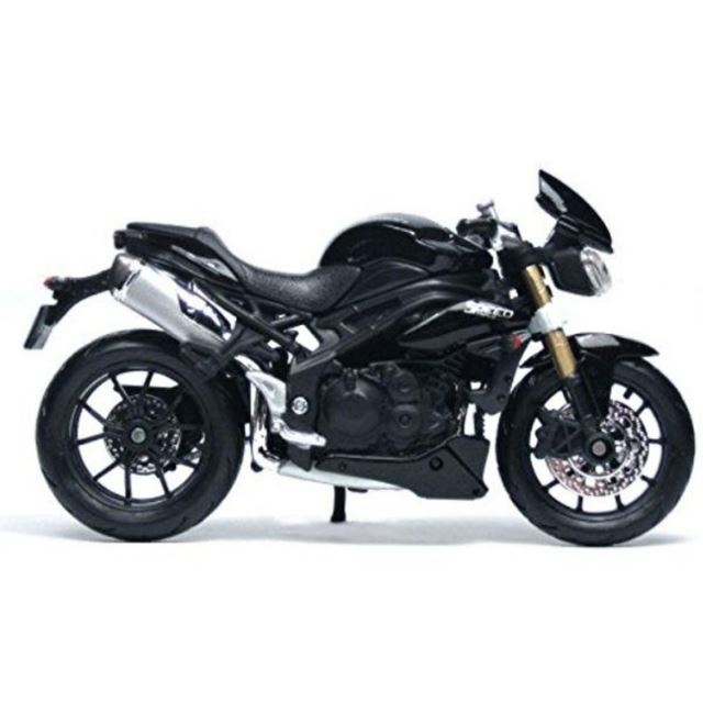 Burago Kovový model motorky Triumph Speed Triple 1:18 černá