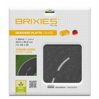 BRIXIES Plus Dizajnová podložka na stavanie - zákruta (1)