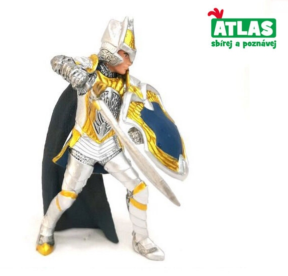 Atlas rytíř v bílé zbroji 10 cm