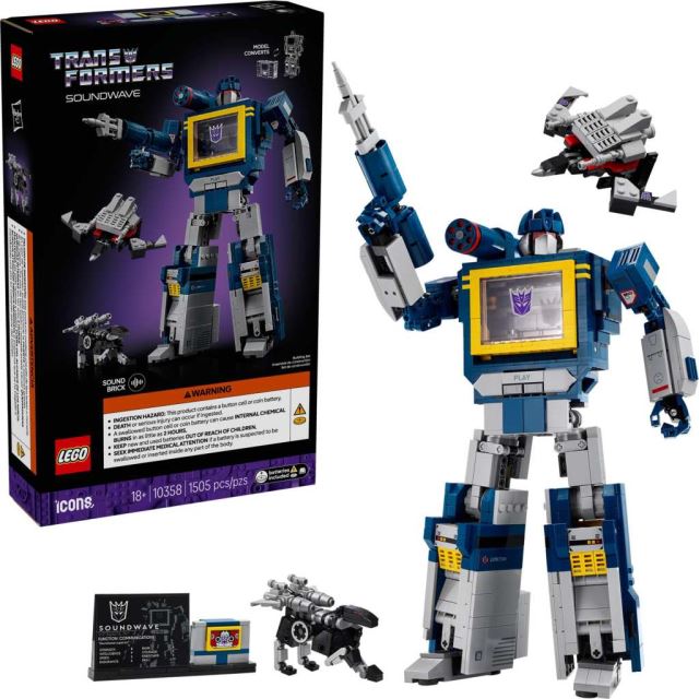LEGO® ICONS™ 10358 Transformers: Soundwave