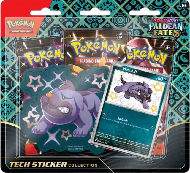 Pokémon TCG: Scarlet & Violet - Paldean Fates Tech Sticker Collection MASCHIFF