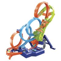 Mattel Hot Wheels Dráha so štyrmi slučkami, HXR70 (1)