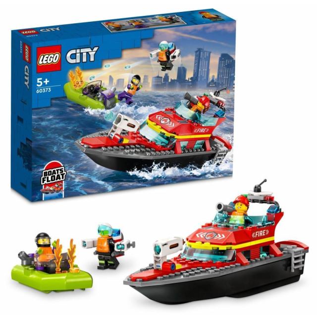 LEGO® CITY 60373 Hasičská záchranná loď a člun