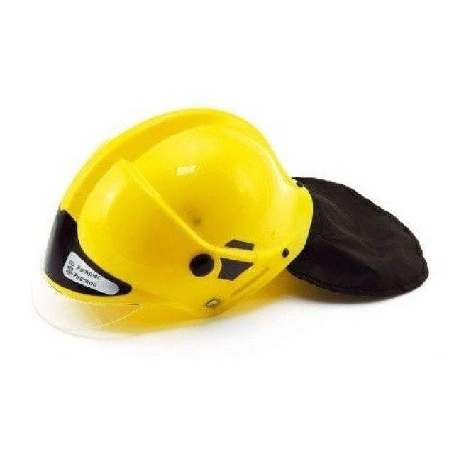 Hasičská helma 27 x 16 cm žlutá