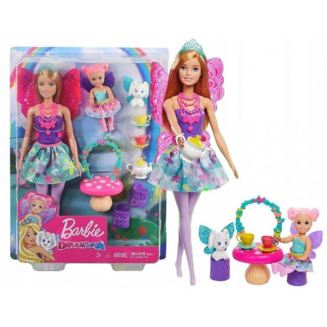 Barbie Dreamtopia Čajová párty herní set, Mattel GJK50