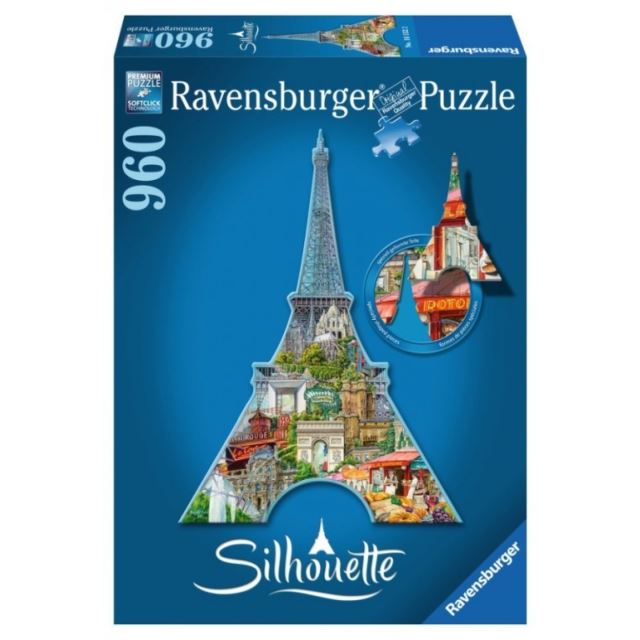 Ravensburger 16152 Puzzle Eiffelova věž, Paříž - tvarové 960 dílků