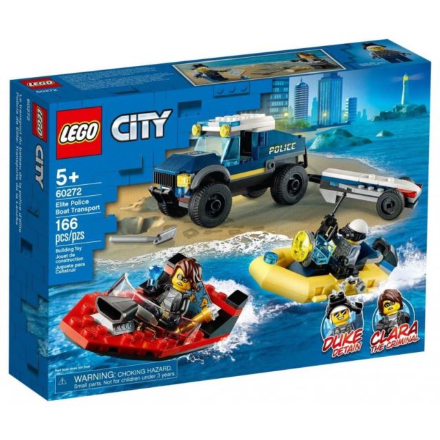 LEGO CITY 60272 Přeprava člunu elitní policie