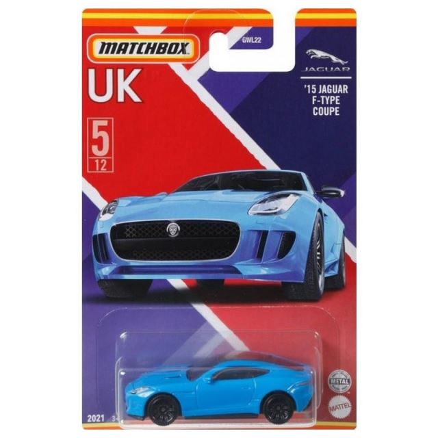 Matchbox Nejlepší britské angličáky Jaguar F-Type Coupe, Mattel GWL30