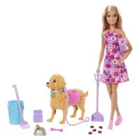 Mattel Barbie® bábika so psíkom na prechádzke, JJB46 (5)