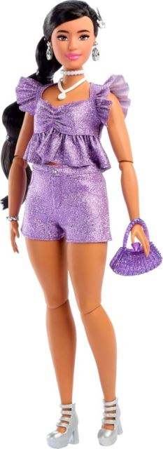 Mattel Barbie® DELUXE STYLE Modelka Fialové šortky, JFP43