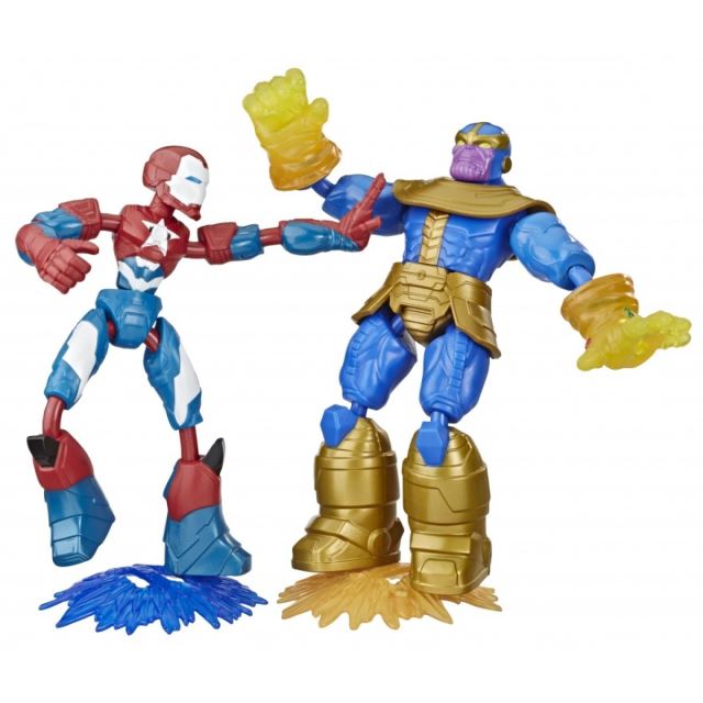 Hasbro Avengers figurka Bend and Flex duopack IRON PATRIOT vs THANOS
