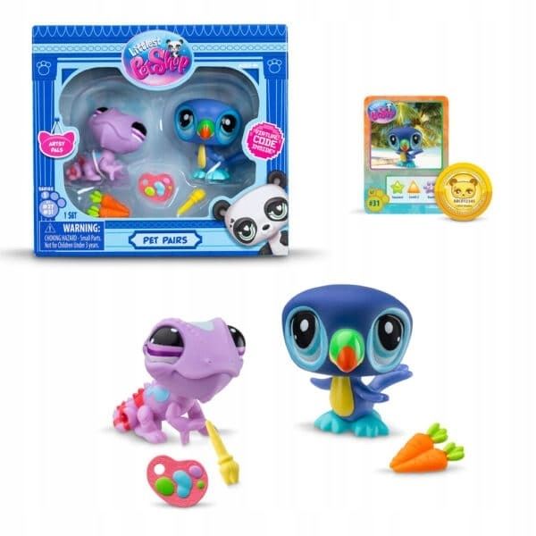 LPS Littlest Pet Shop dvojbalenie Chameleón a Tukan