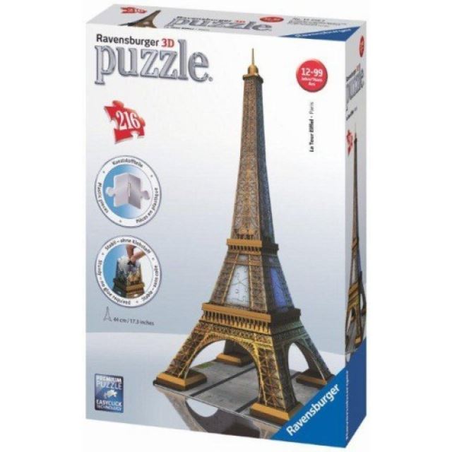 Ravensburger 12556 Puzzle 3D Eiffelova věž 216 dílků