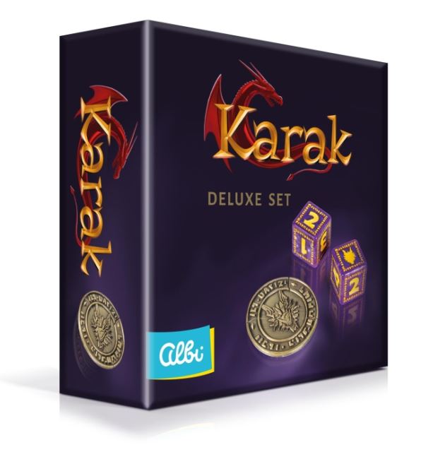 Albi Karak: Deluxe set kovová minca a kocky