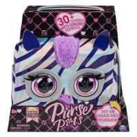 Spin Master PURSE PETS Interaktívna kabelka metalická zebra (1)