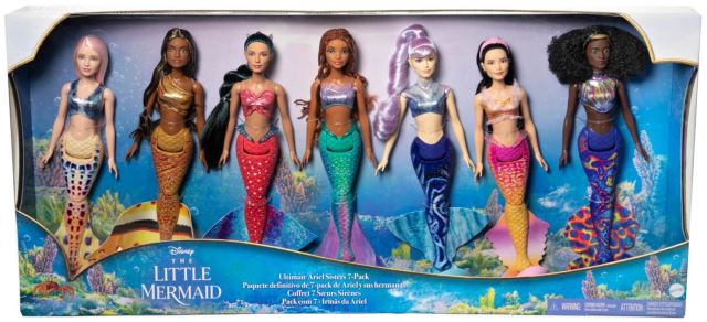 Mattel Disney The Little Mermaid Sada 7 ks panenek sestřiček HLX18