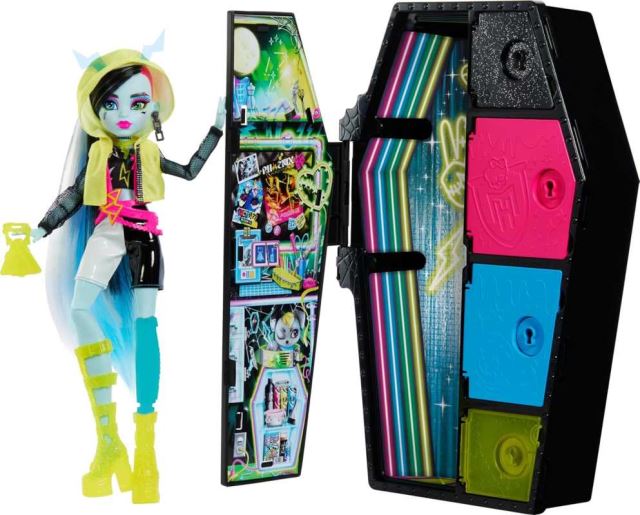 Mattel Monster High Skulltimate Secrets FRANKIE STEIN neonová, HNF79