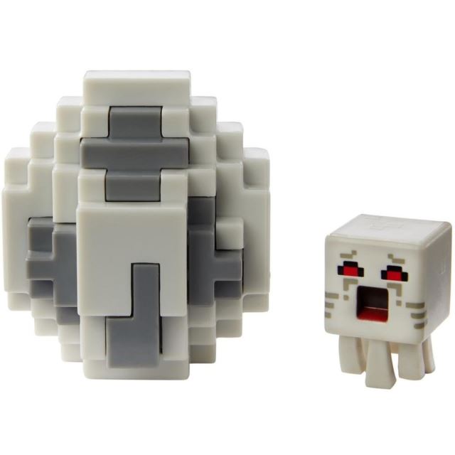 Mattel Minecraft Jajce s figúrkou šedé